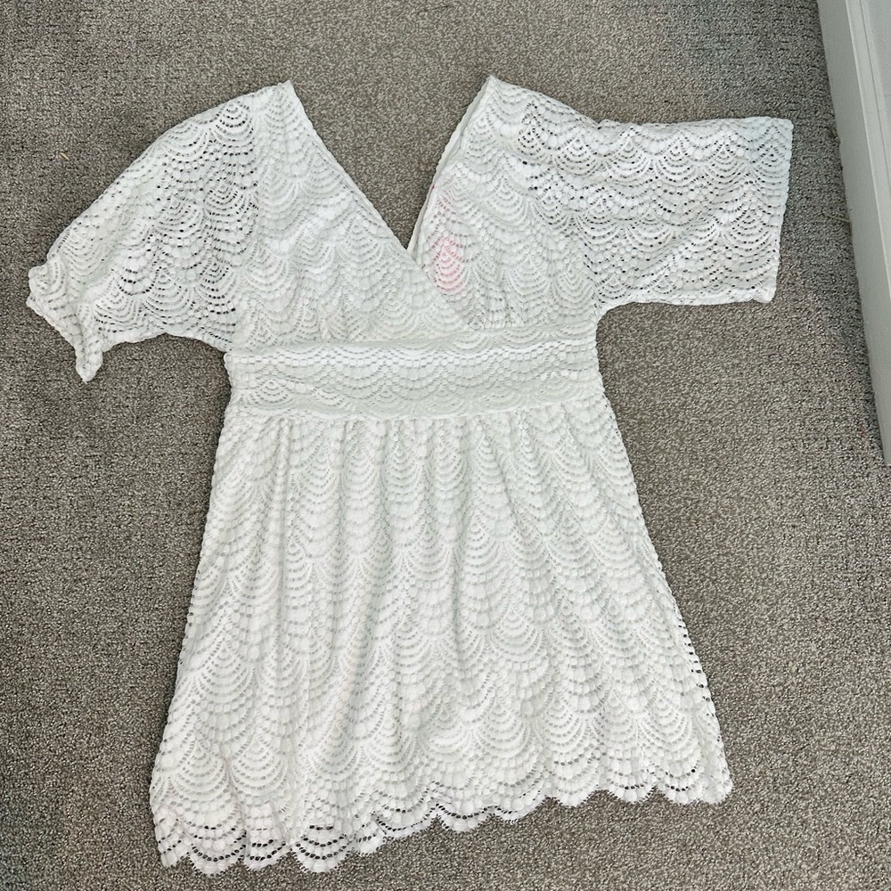 Lilly Pulitzer White Lace Dress